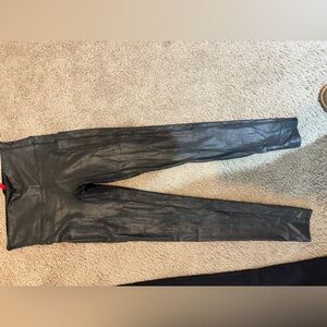 Spanx Black Faux Leather Leggings
